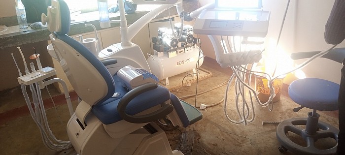 Installation of dental chair